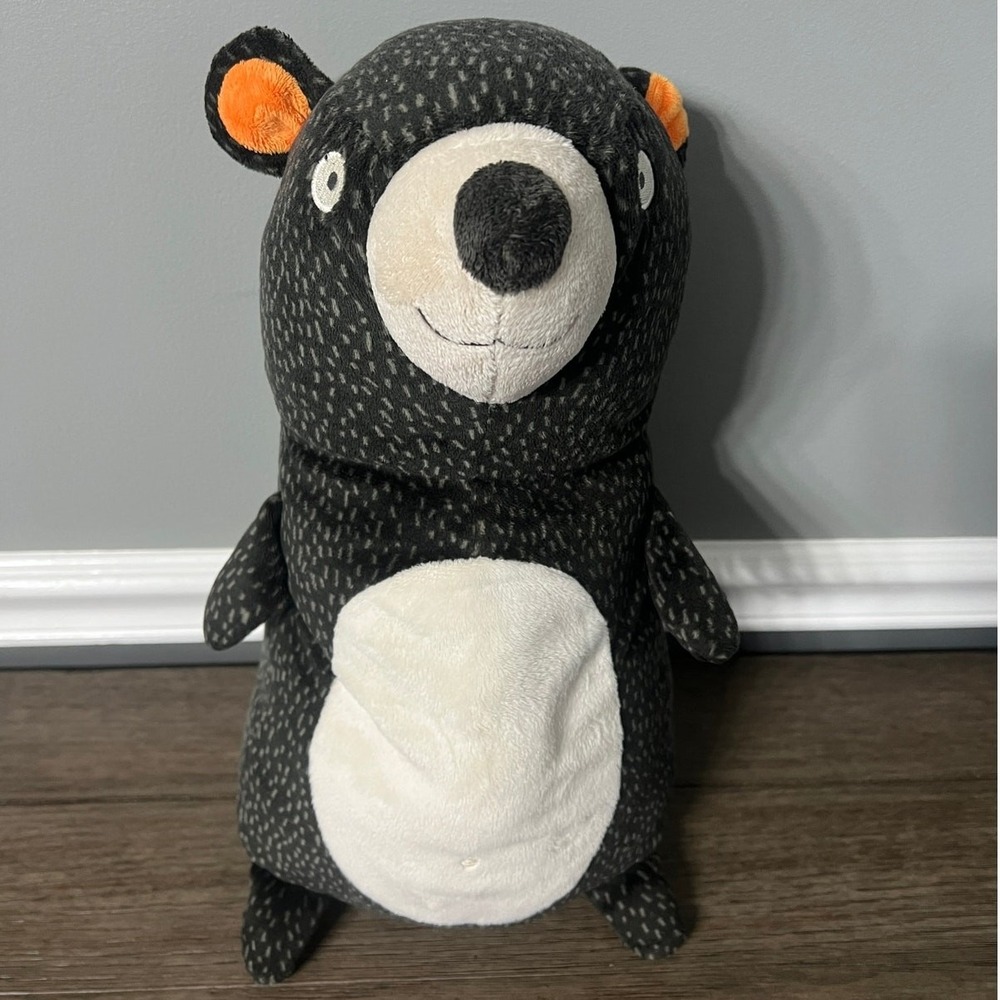 Pillowfort Forest Bear Plush Black Gray Stuffed Throw Pillow Target‎